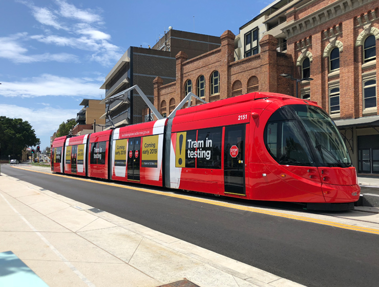 Newcastle Light Rail Testing